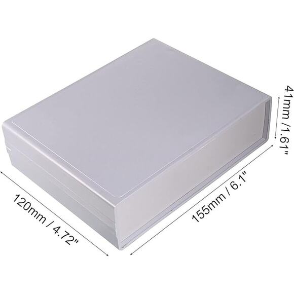 uxcell Electronic Plastic DIY Junction Box - Gray - Picture 2 of 5